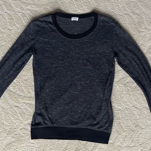ARITZIA WILFRED Heather Charcoal Crewneck Sweater